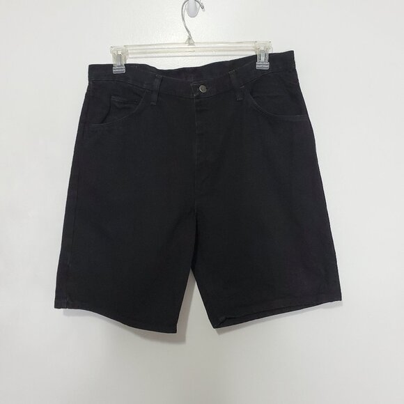 Wrangler Men's Relaxed Fit Denim Jean Shorts Black NEW NWT Size 36 - Picture 1 of 12